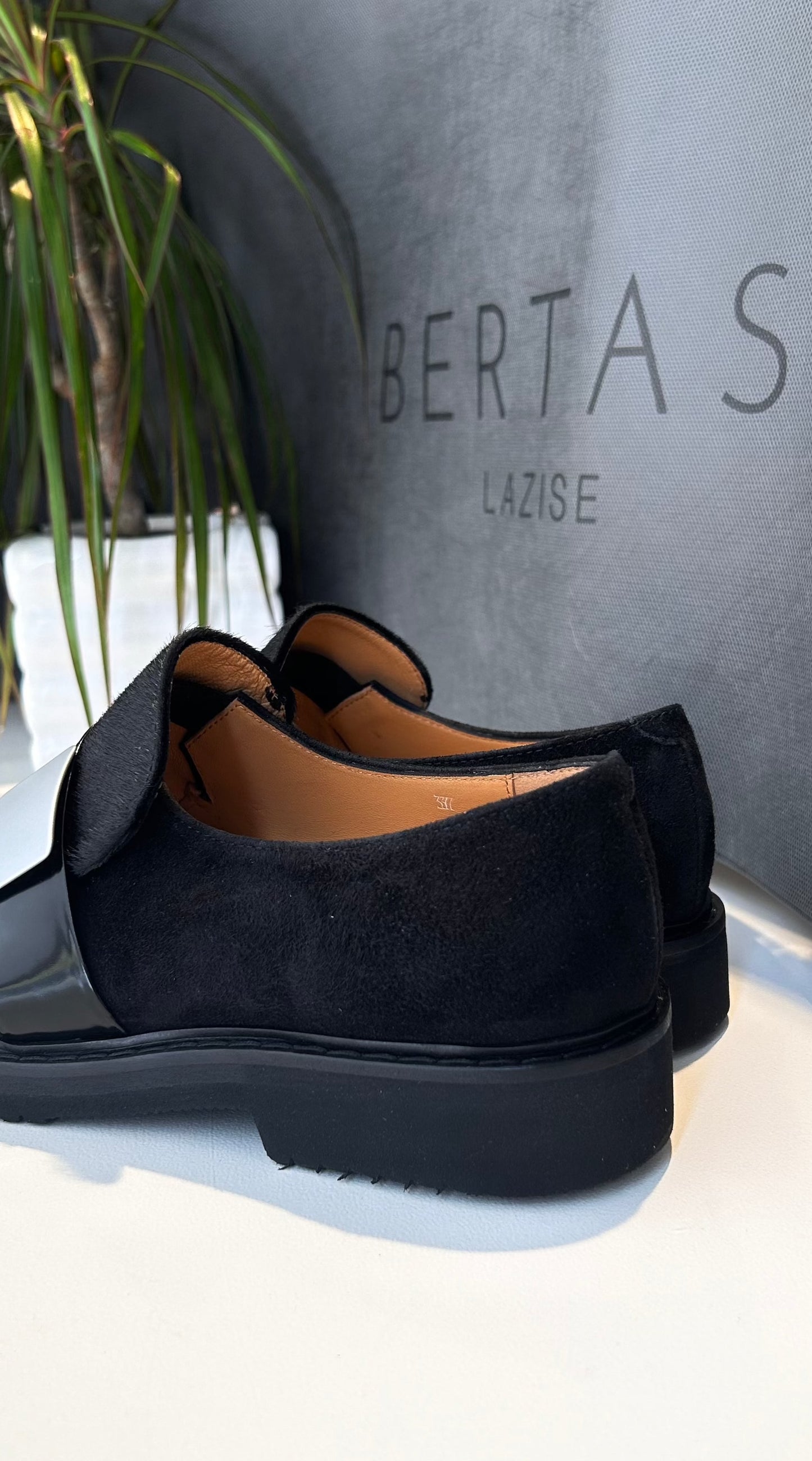 Viola Ricci Moccasin Pony Black J97