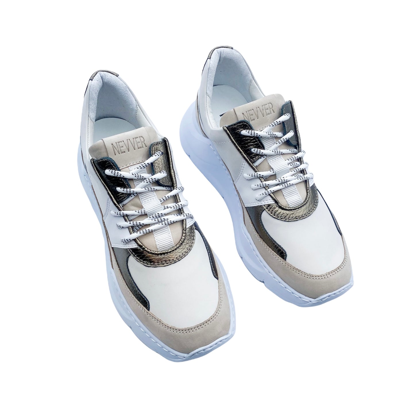 NEVVER Sneaker Bianco/Oro Nevada