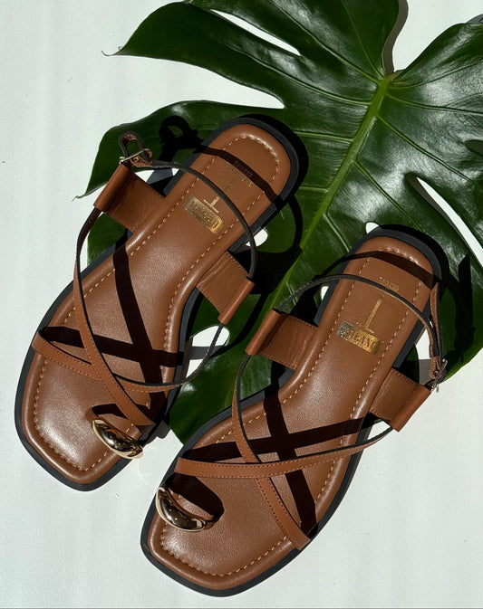 Spazio Corridoni Sandalo Cuoio