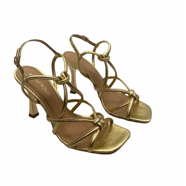 Miss Unique High Braided Sandal Gold 1621-A